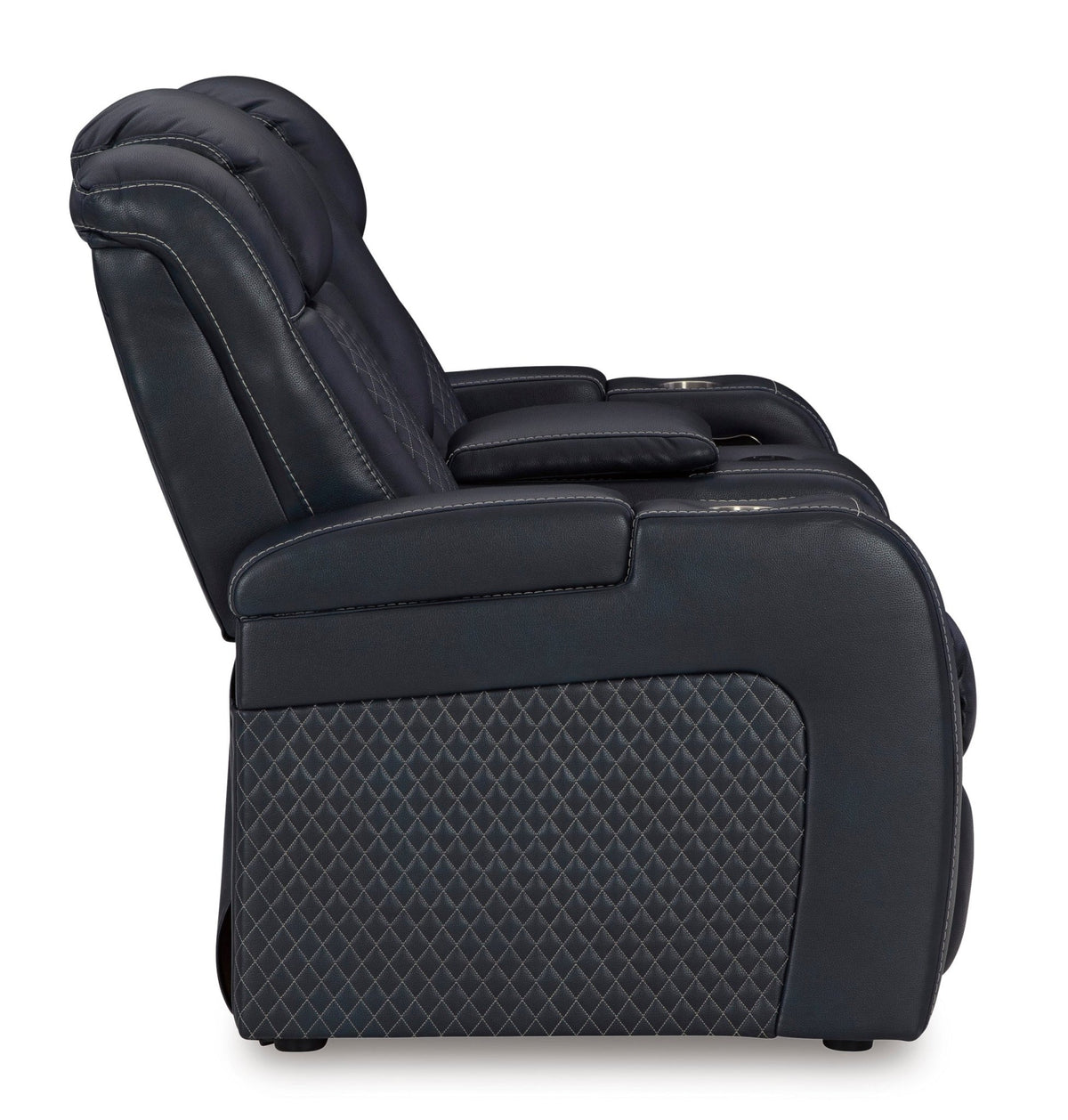 Fyne-Dyme Power Reclining Loveseat with Console Recliners| Ashley Homestore
