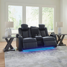 Fyne-Dyme Power Reclining Loveseat with Console