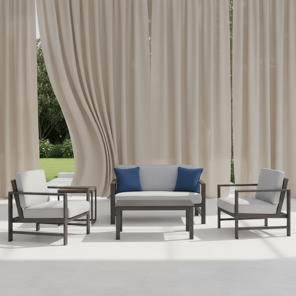 Fynnegan Outdoor Loveseat with Table (Set of 2) Outdoor Loveseats & Sofas| Ashley Homestore