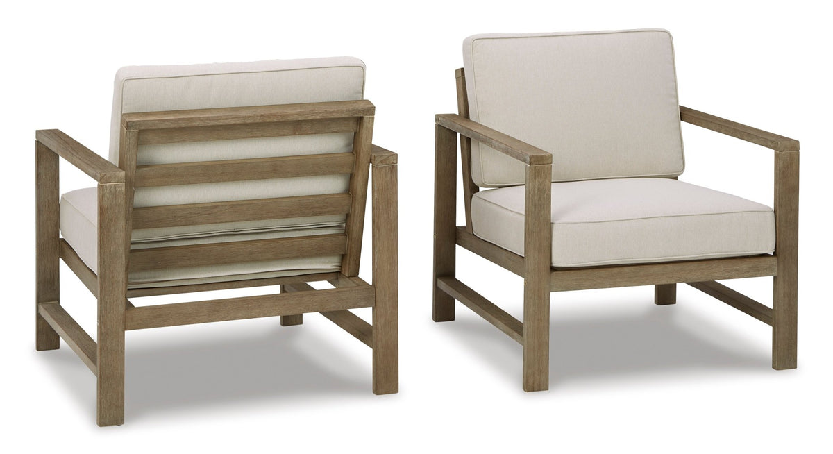 Fynnegan Outdoor Loveseat with Table (Set of 2) Outdoor Loveseats & Sofas| Ashley Homestore