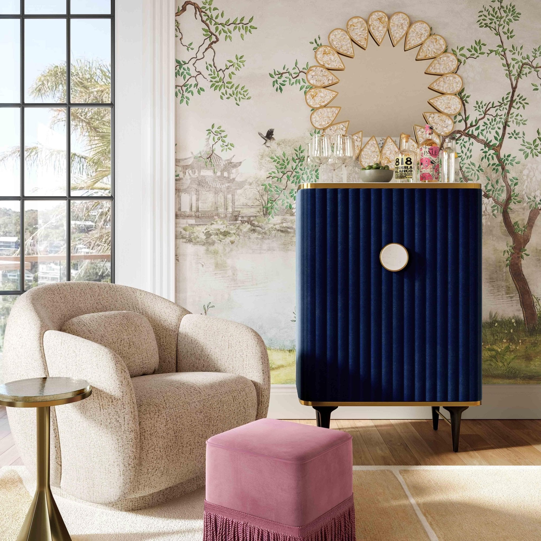 Gabrielle Round Side Table End Tables| TOV