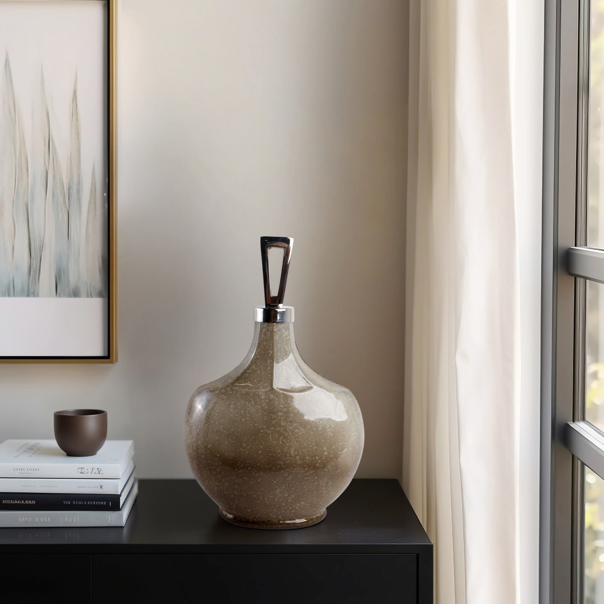 Gabruelle Bottle With Topper Vases and Jars| Sagebrook Home