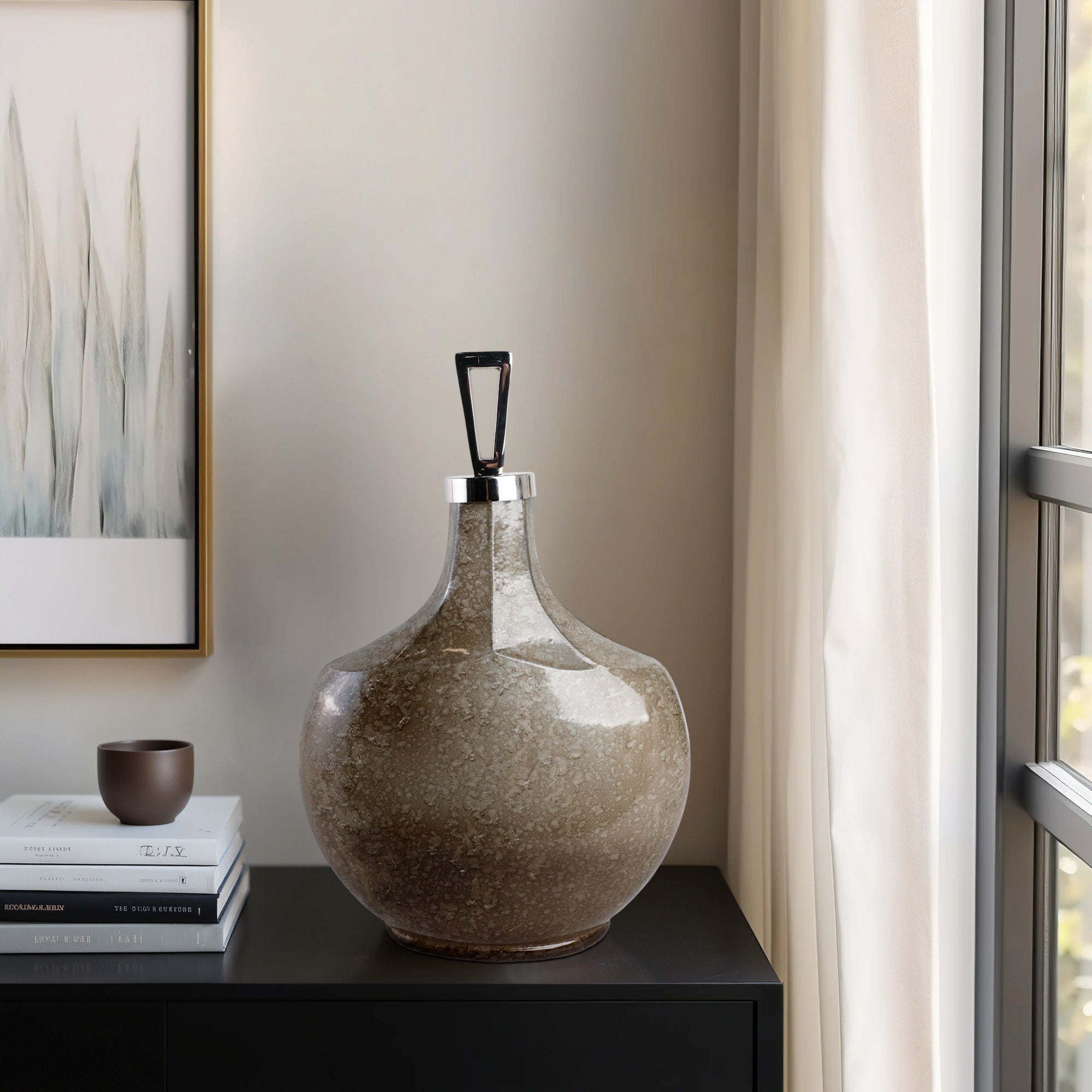 Gabruelle Bottle With Topper Vases and Jars| Sagebrook Home