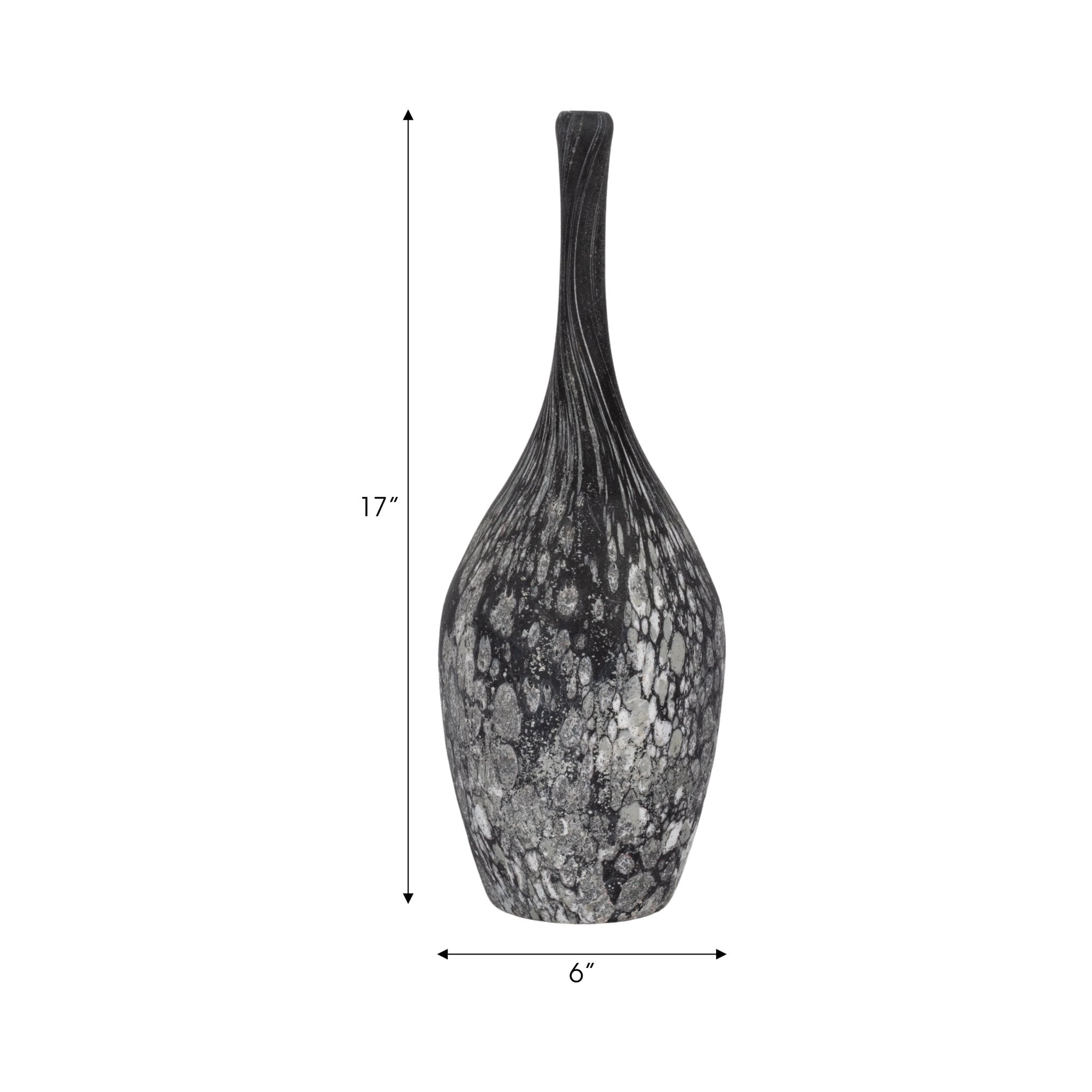 Galene Grey Glass Bottle Vases and Jars| Sagebrook Home