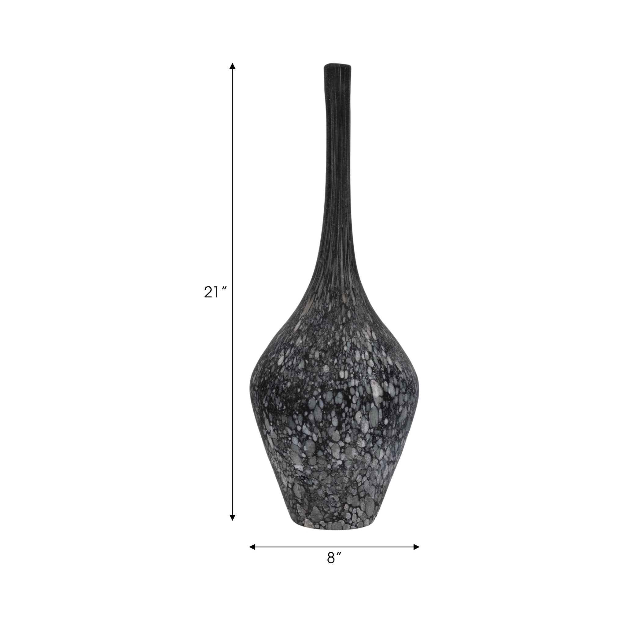 Galene Grey Glass Bottle Vases and Jars| Sagebrook Home