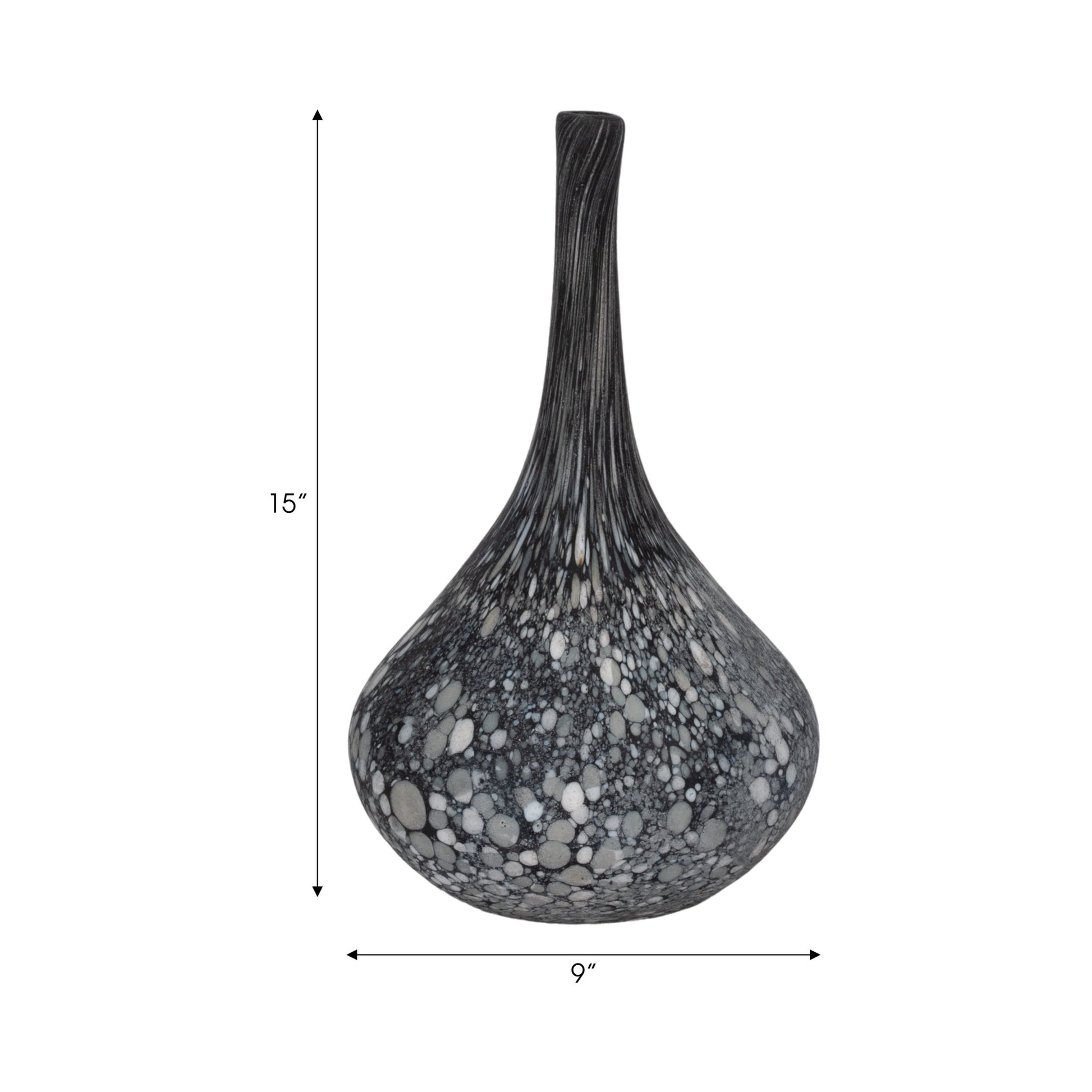 Galene Grey Glass Bottle Vases and Jars| Sagebrook Home