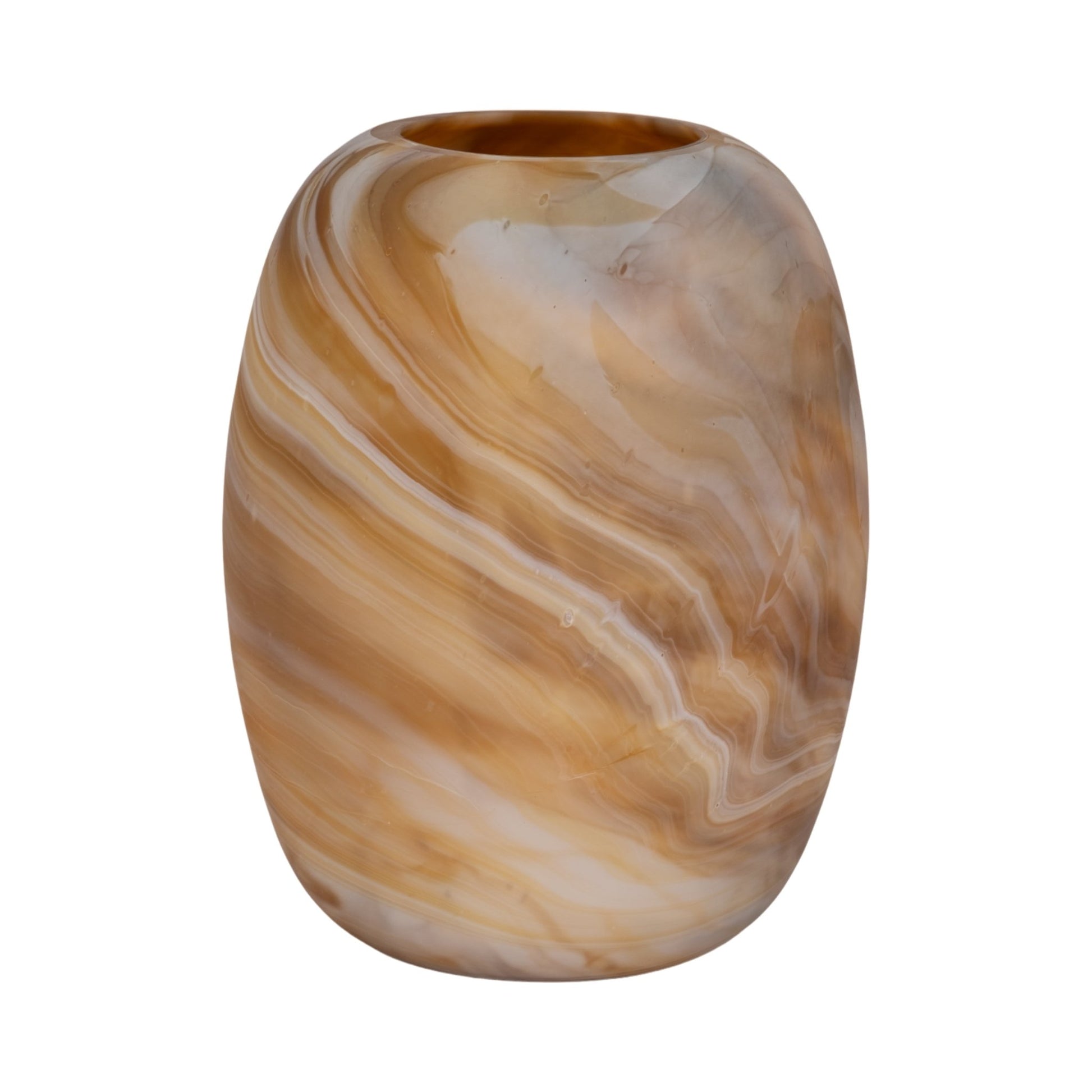 Garbo Brown Glass Vase Vases and Jars| Sagebrook Home