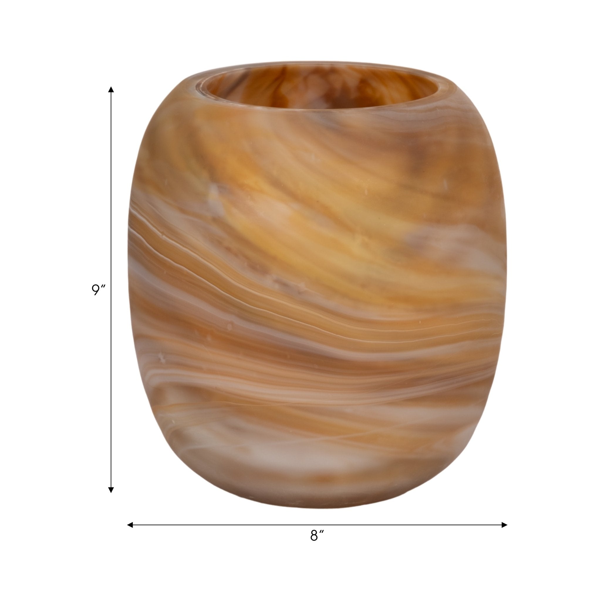 Garbo Brown Glass Vase Vases and Jars| Sagebrook Home