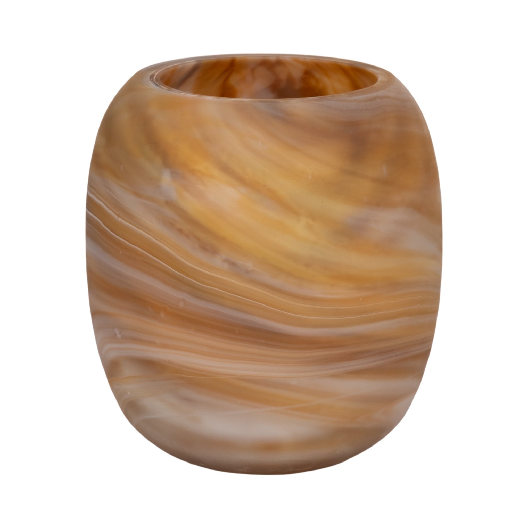 Garbo Brown Glass Vase Vases and Jars| Sagebrook Home