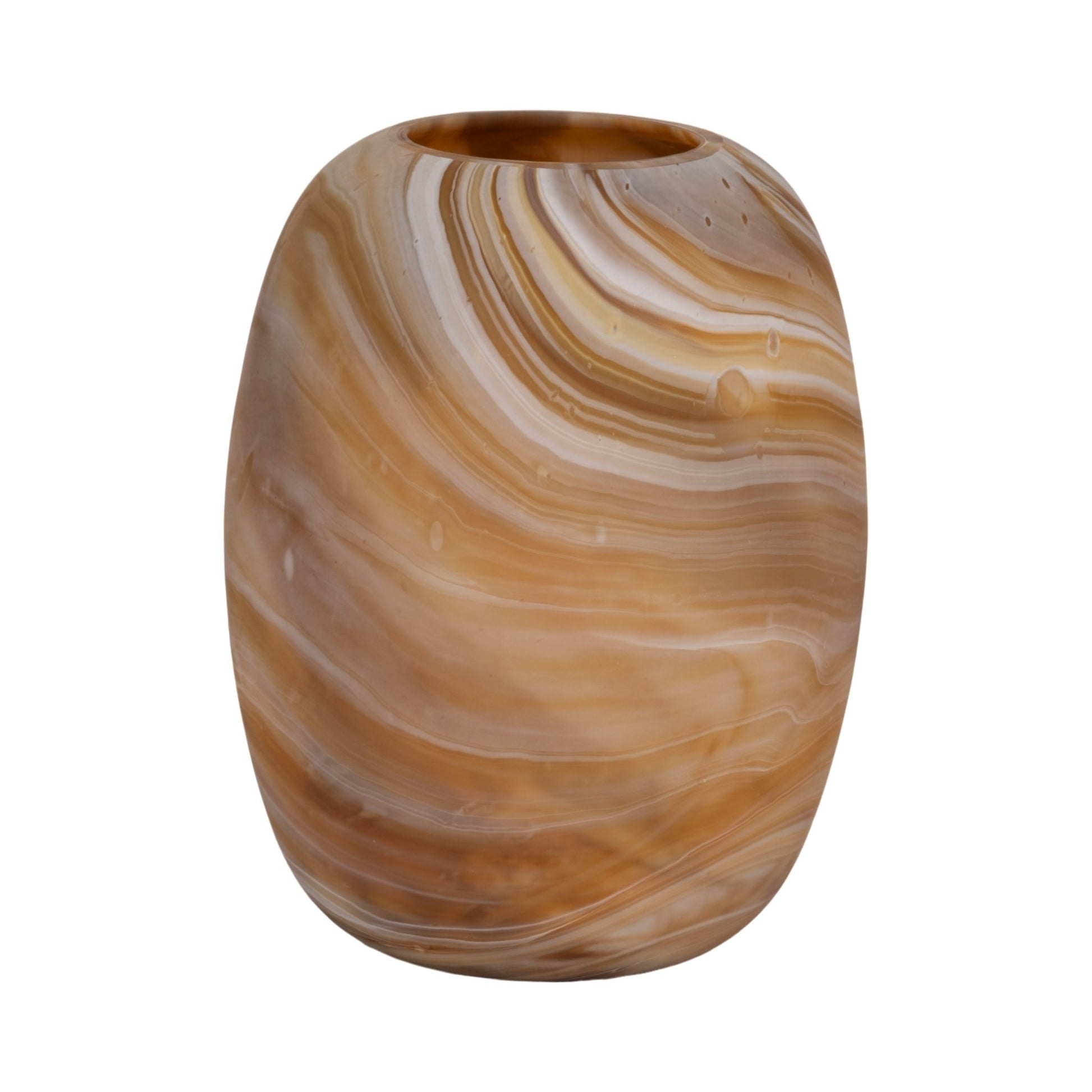 Garbo Brown Glass Vase Vases and Jars| Sagebrook Home