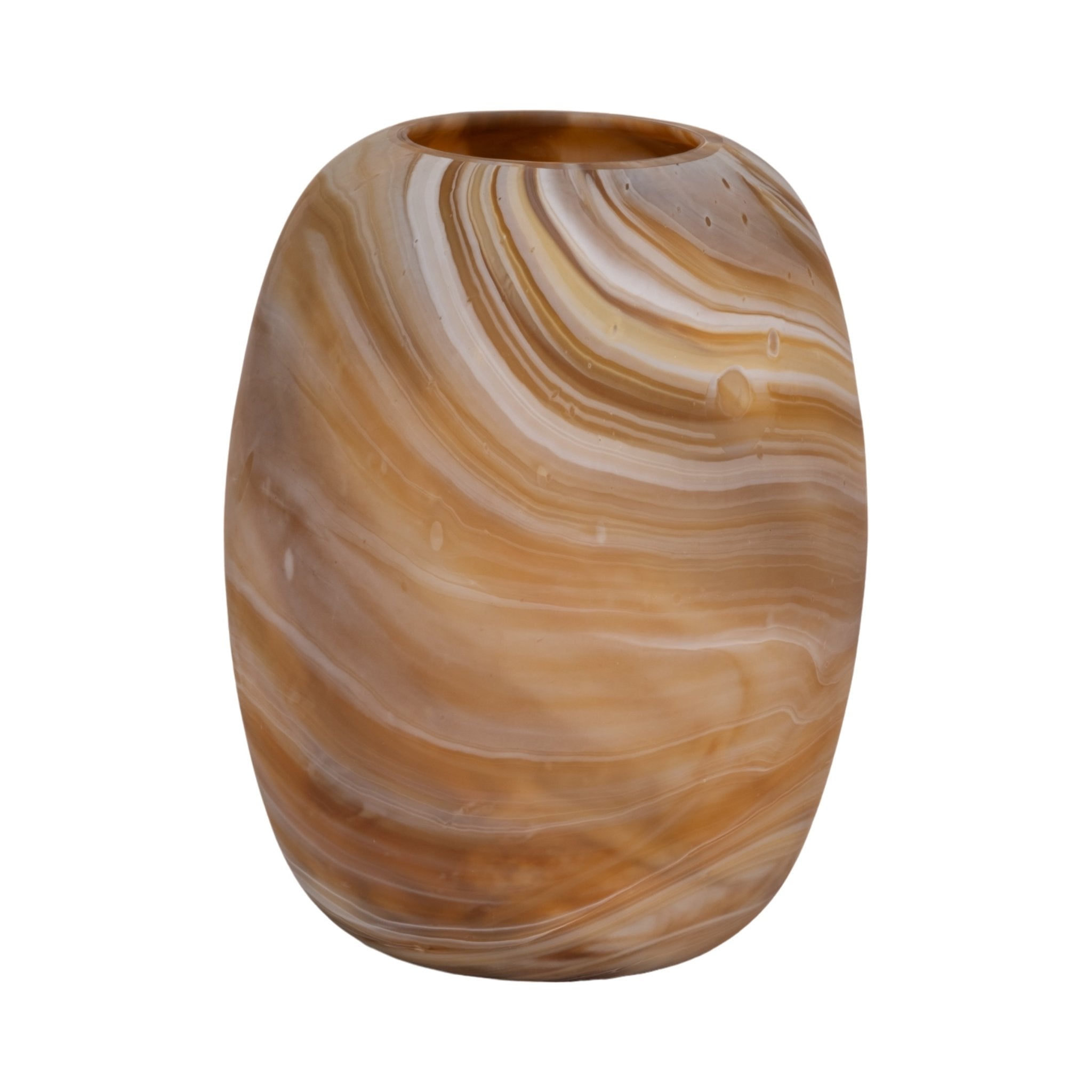Garbo Brown Glass Vase Vases and Jars| Sagebrook Home