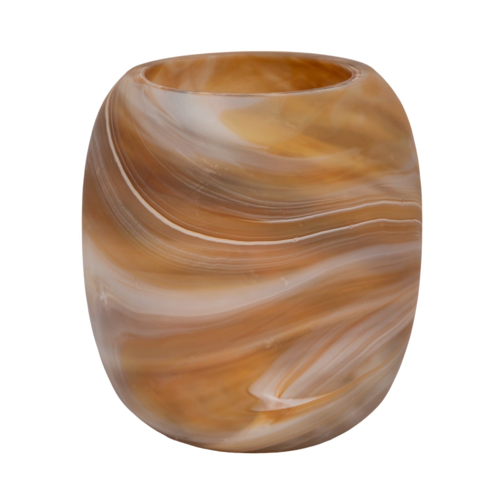 Garbo Brown Glass Vase Vases and Jars| Sagebrook Home