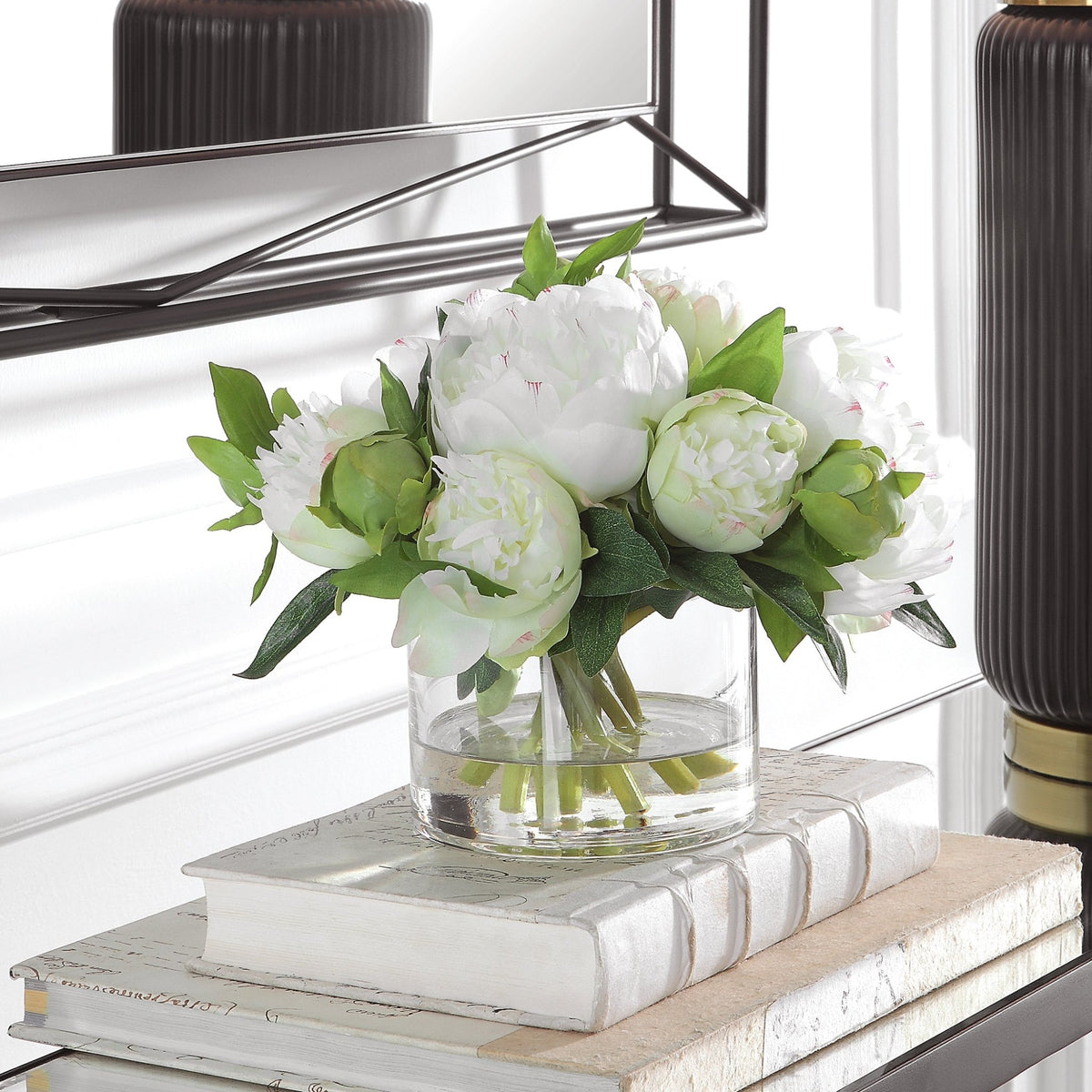Garden Peony Bouquet Table Decors| Uttermost