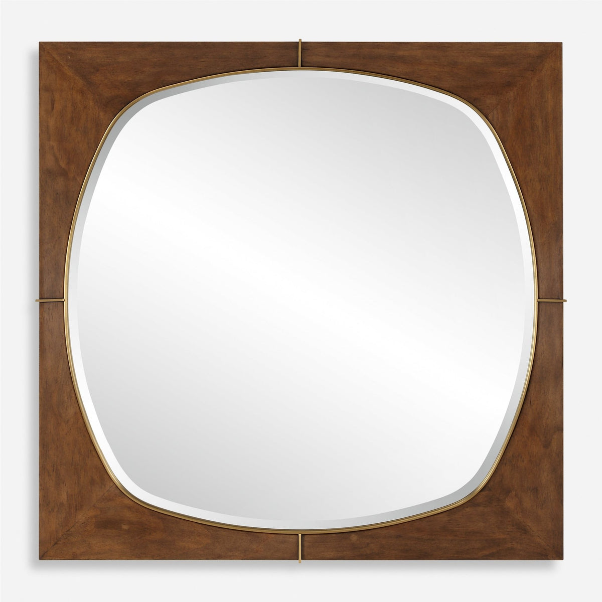 Garonne Square Walnut Mirror Mirrors| Uttermost