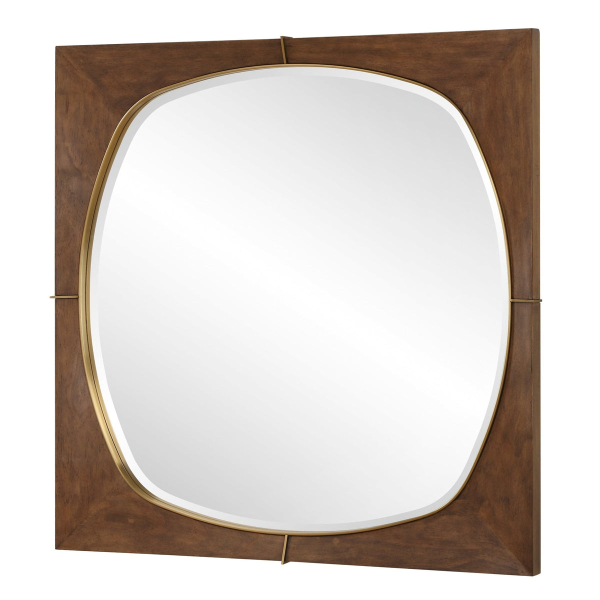 Garonne Square Walnut Mirror Mirrors| Uttermost