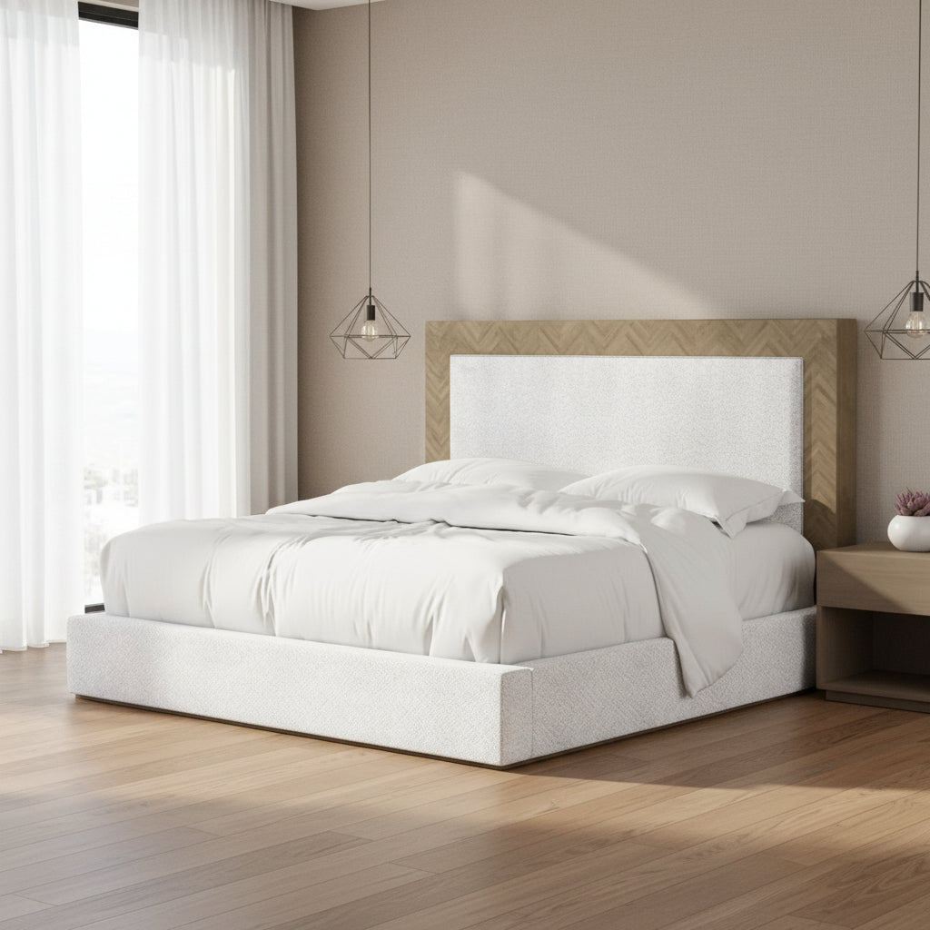 Garrison 5/0 Queen Uph. Bed Beds| A.R.T. Furniture