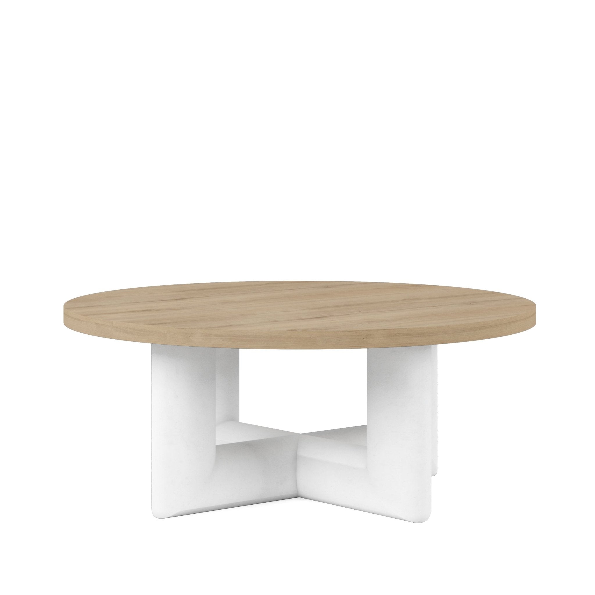 Garrison Round Cocktail Table Wood Top Coffee Tables| A.R.T. Furniture