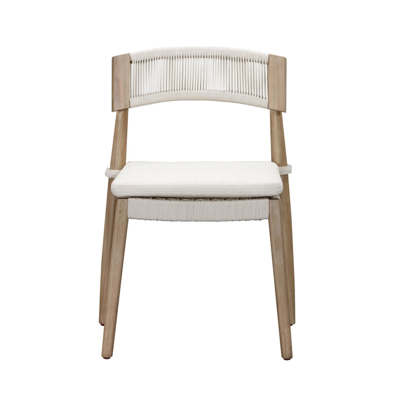Gata Cream Outdoor Dining Chair - Set of 2 - Al Rugaib Furniture