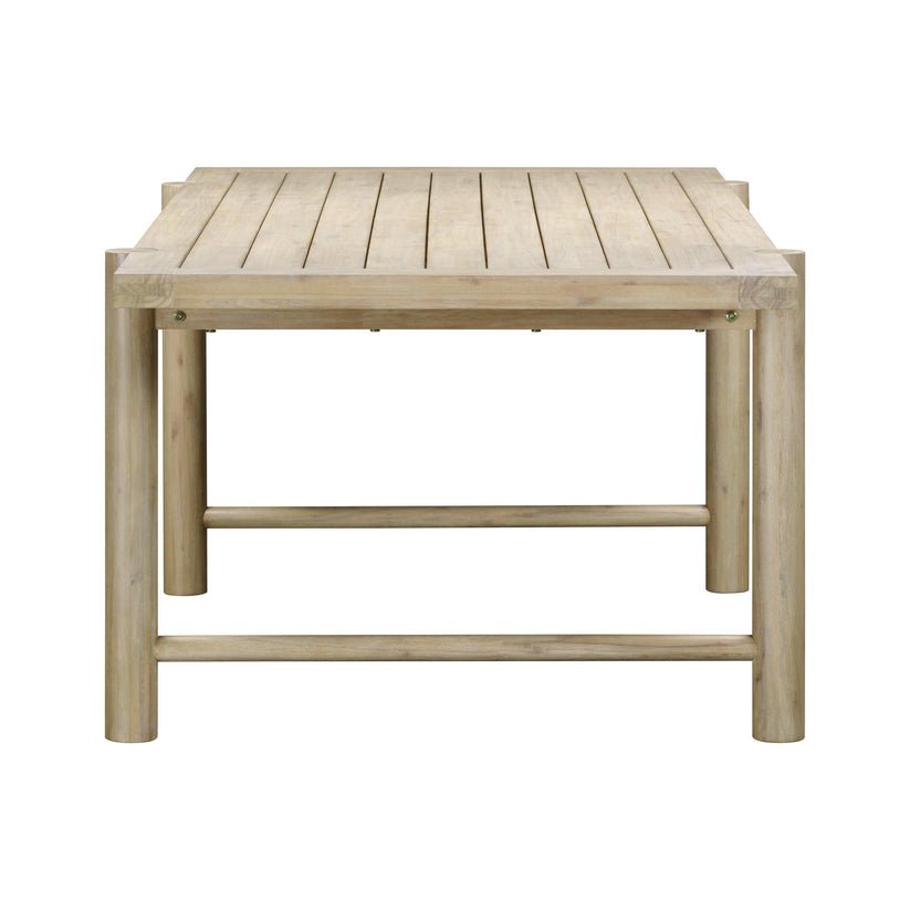 Gata Light Teak Outdoor Rectangular Dining Table Dining Tables| TOV