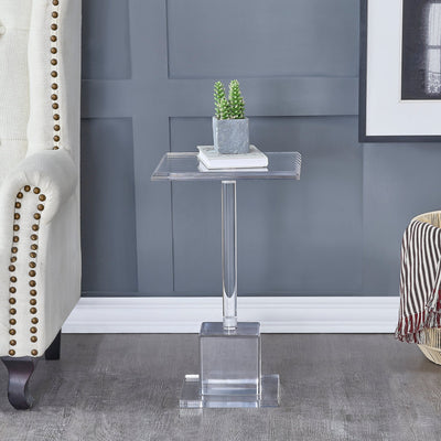 Gayna Acrylic End Table - Al Rugaib Furniture