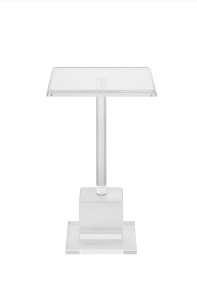 Gayna Acrylic End Table - Al Rugaib Furniture