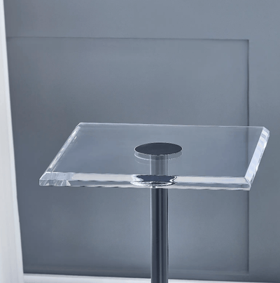 Gayna Brushed Black End Table - Al Rugaib Furniture