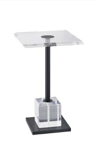 Gayna Brushed Black End Table - Al Rugaib Furniture