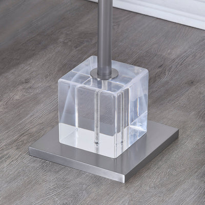 Gayna Brushed Silver End Table - Al Rugaib Furniture