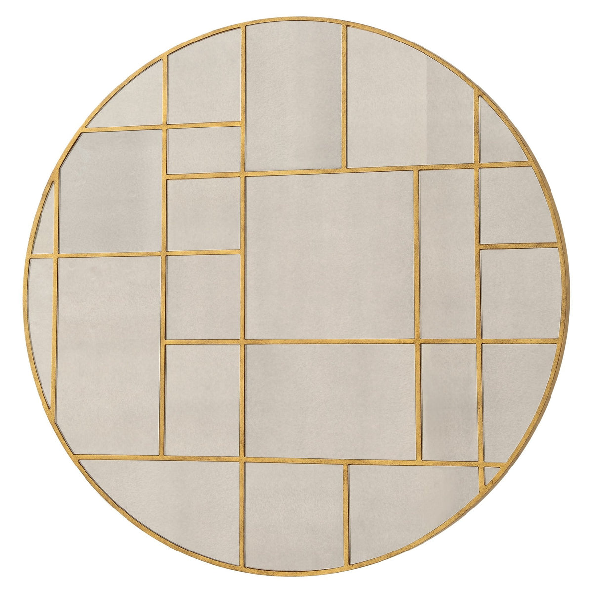 Geometric Round Mirror Mirrors| Uttermost