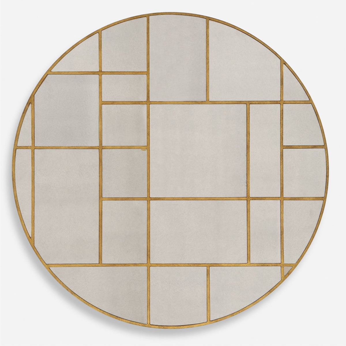 Geometric Round Mirror Mirrors| Uttermost