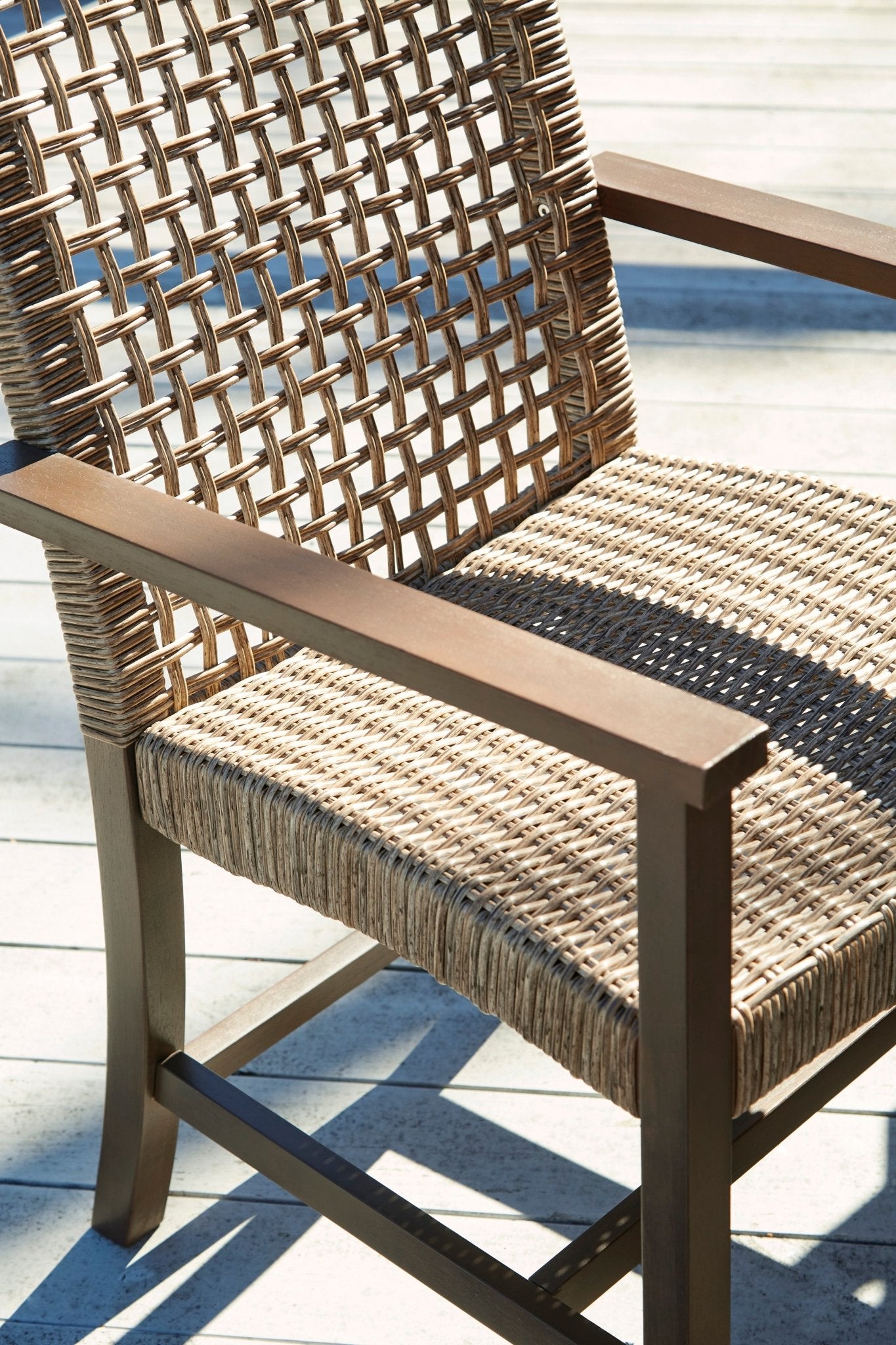 Germalia Outdoor Dining Arm Chair (Set of 2) Outdoor Tables| Ashley Homestore