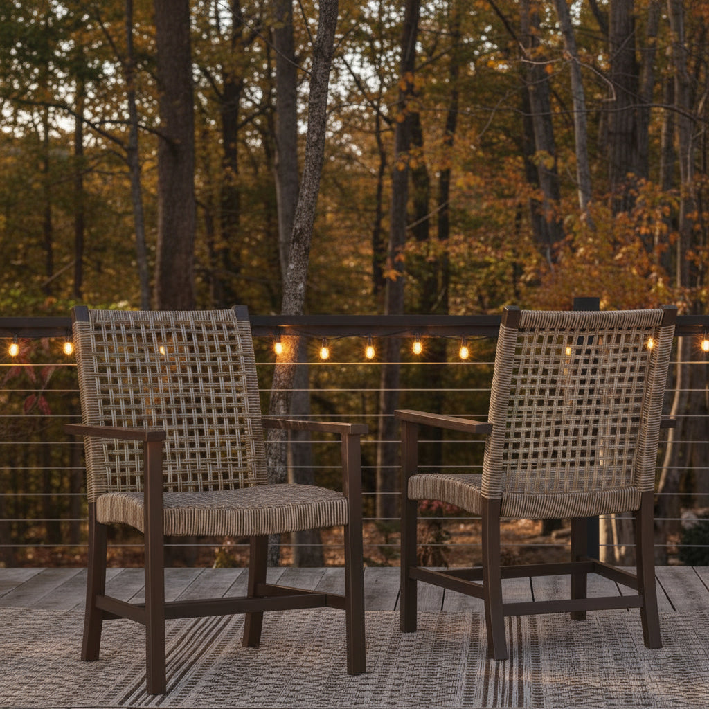 Germalia Outdoor Dining Arm Chair (Set of 2) Outdoor Tables| Ashley Homestore