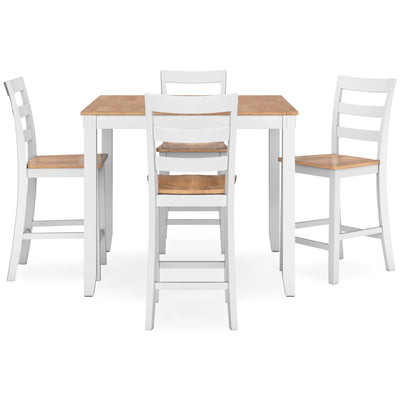 Gesthaven Counter Height Dining Table and 4 Barstools (Set of 5) - Al Rugaib Furniture