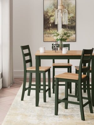 Gesthaven Counter Height Dining Table and 4 Barstools (Set of 5) - Al Rugaib Furniture