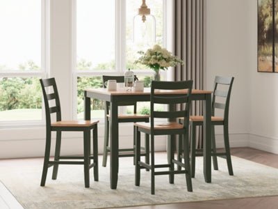 Gesthaven Counter Height Dining Table and 4 Barstools (Set of 5) - Al Rugaib Furniture