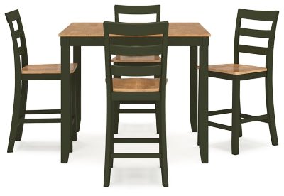 Gesthaven Counter Height Dining Table and 4 Barstools (Set of 5) - Al Rugaib Furniture