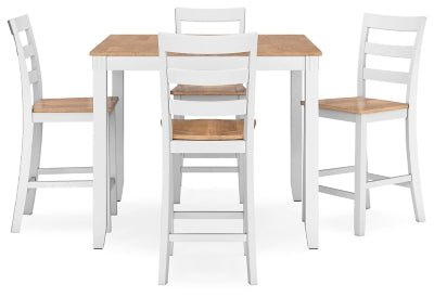 Gesthaven Counter Height Dining Table and 4 Barstools (Set of 5) - Al Rugaib Furniture