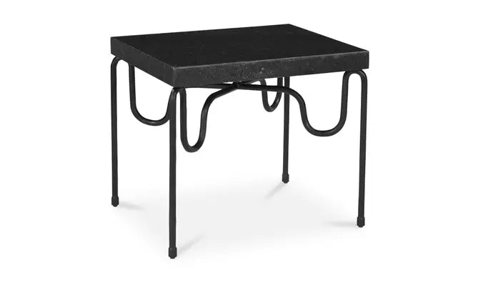 Getty Side Table Black Granite - Al Rugaib Furniture