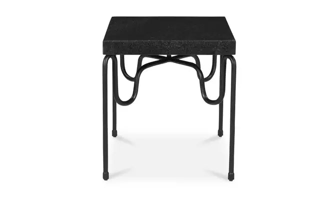 Getty Side Table Black Granite - Al Rugaib Furniture