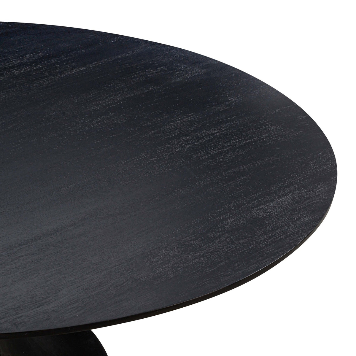 Gevra Black Acacia & Faux Plaster Dining Table Dining Tables| TOV