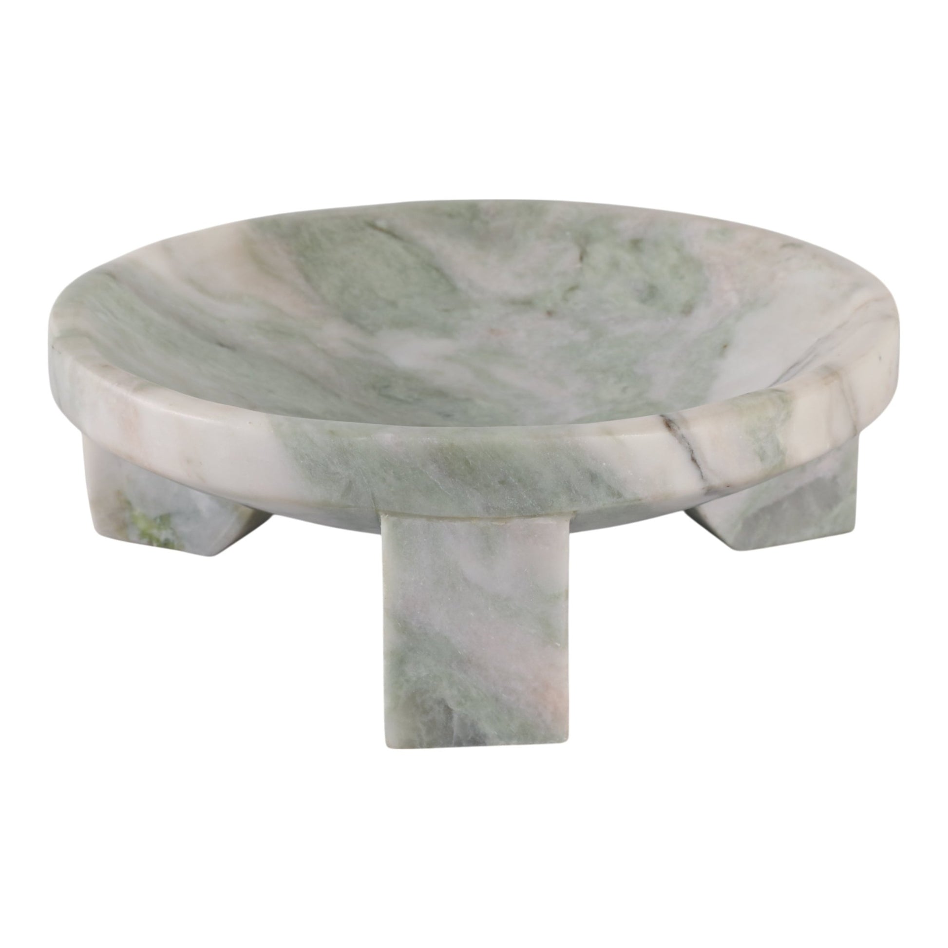 Gibeon Onyx Green Marble Bowl Table Decors| Sagebrook Home