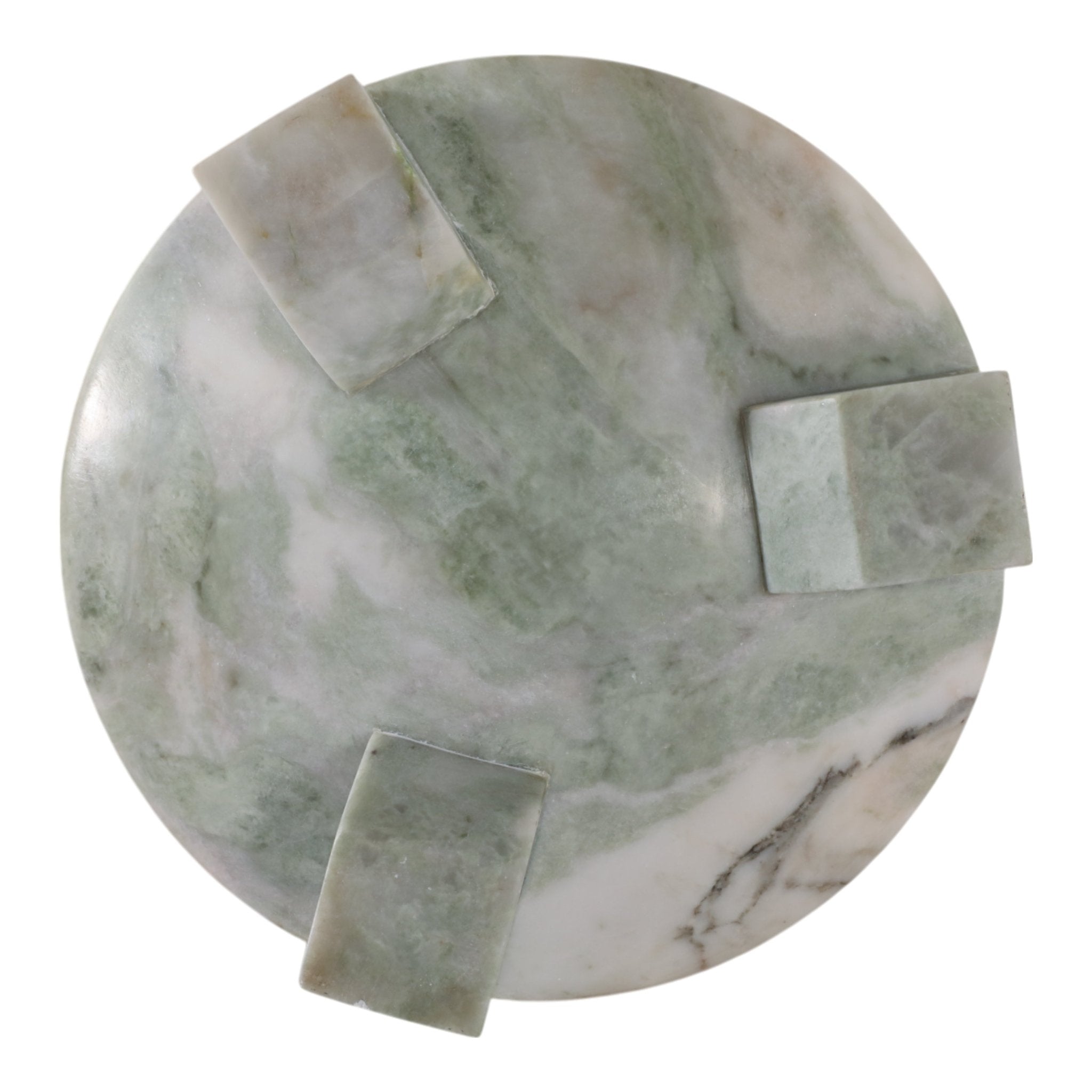 Gibeon Onyx Green Marble Bowl Table Decors| Sagebrook Home
