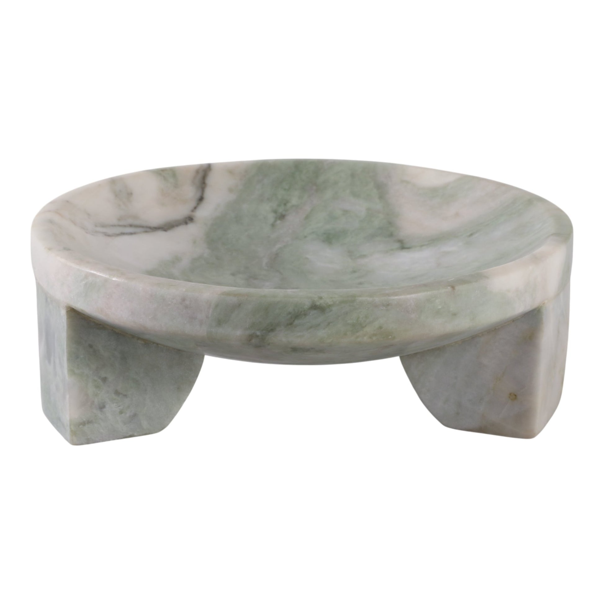 Gibeon Onyx Green Marble Bowl Table Decors| Sagebrook Home