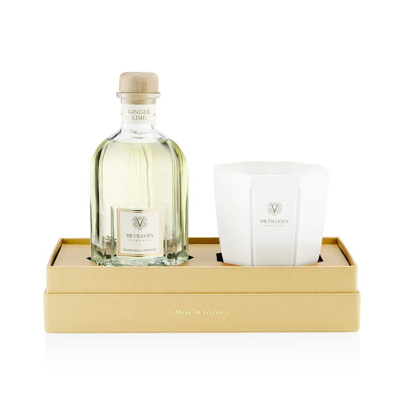 Gift Box 250 ml Diffuser + 200 Gr Candle - Ginger Lime Pearl - Al Rugaib Furniture