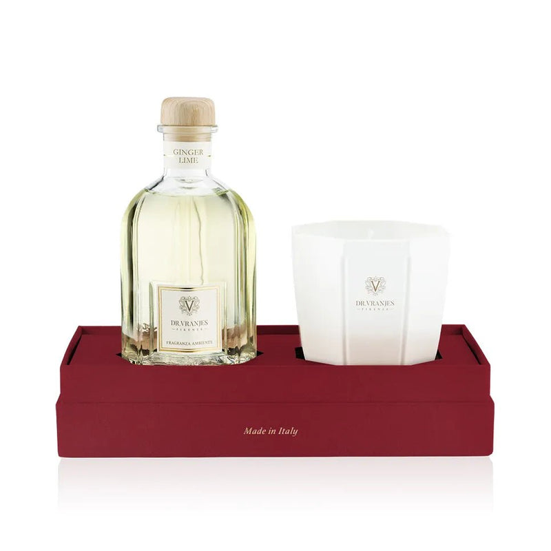 Gift Box 250 ml Diffuser + 200 Gr Candle - Ginger Lime Pearl - Al Rugaib Furniture