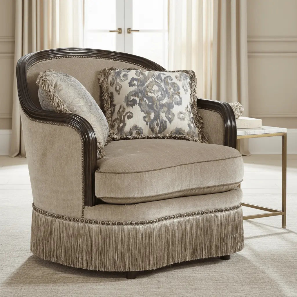 Giovanna Azure Matching Chair Chairs| A.R.T. Furniture
