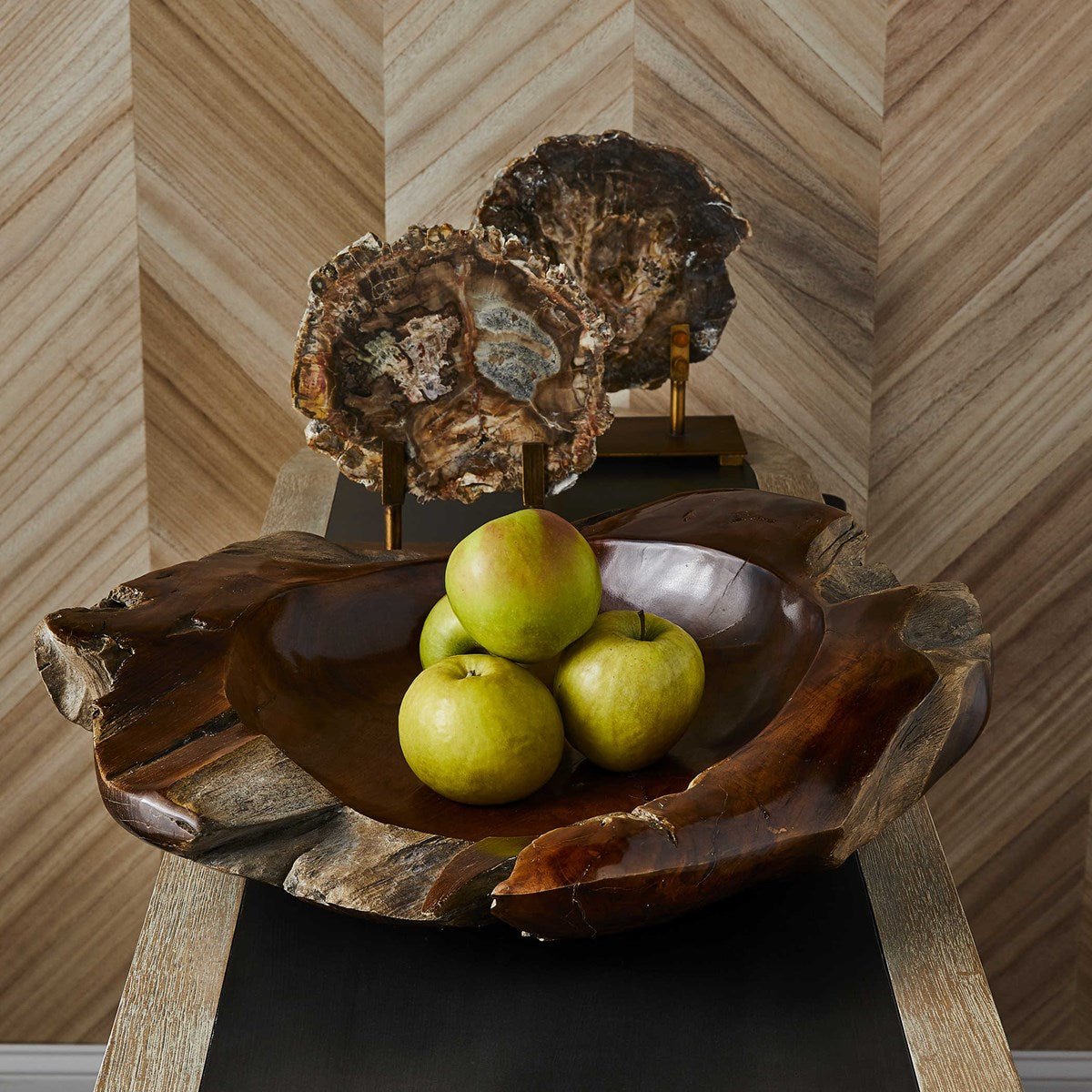Giulio Teak Bowl Table Decors| Uttermost