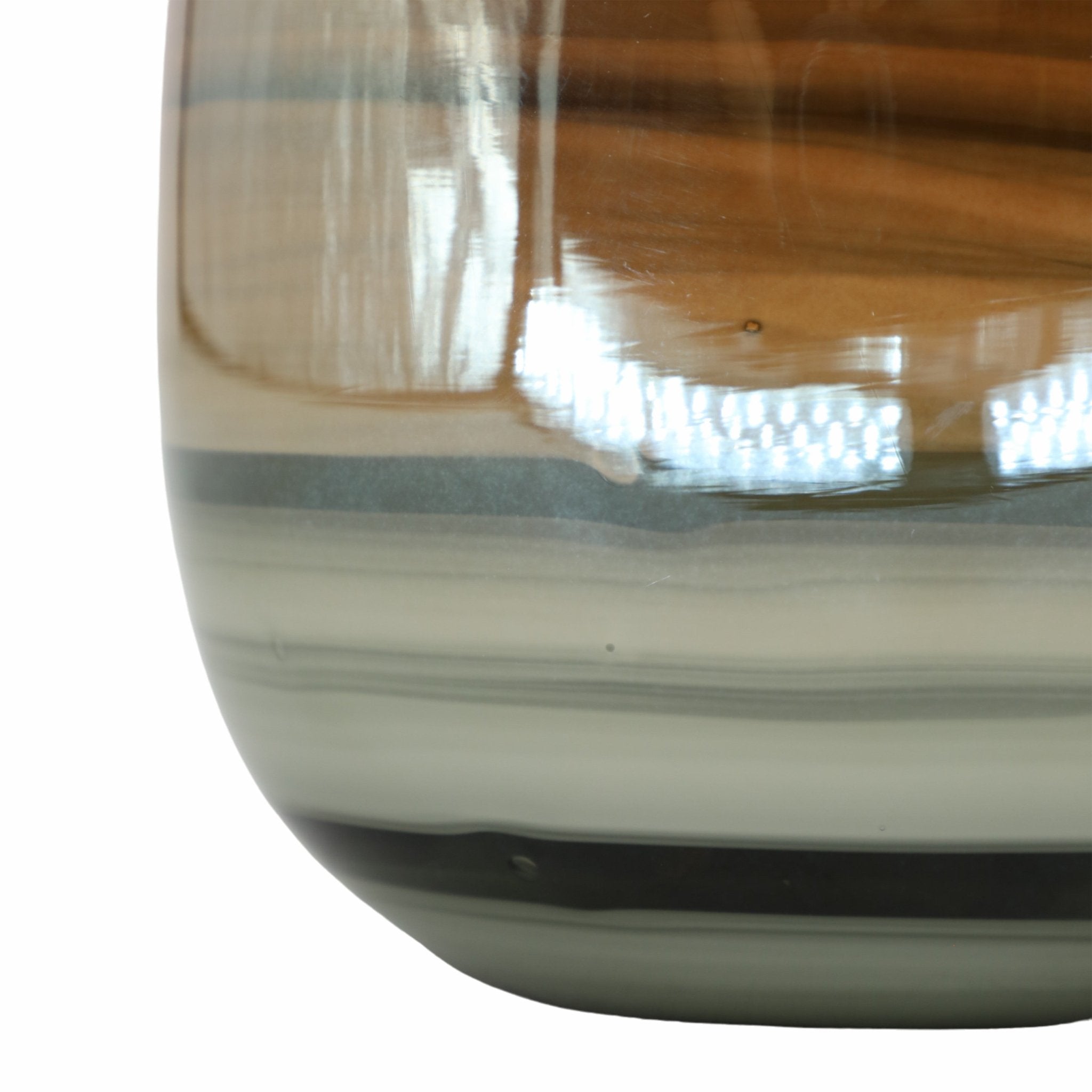 Glass 10"H Metallic Vase, Black/Gold Vases and Jars| Sagebrook Home