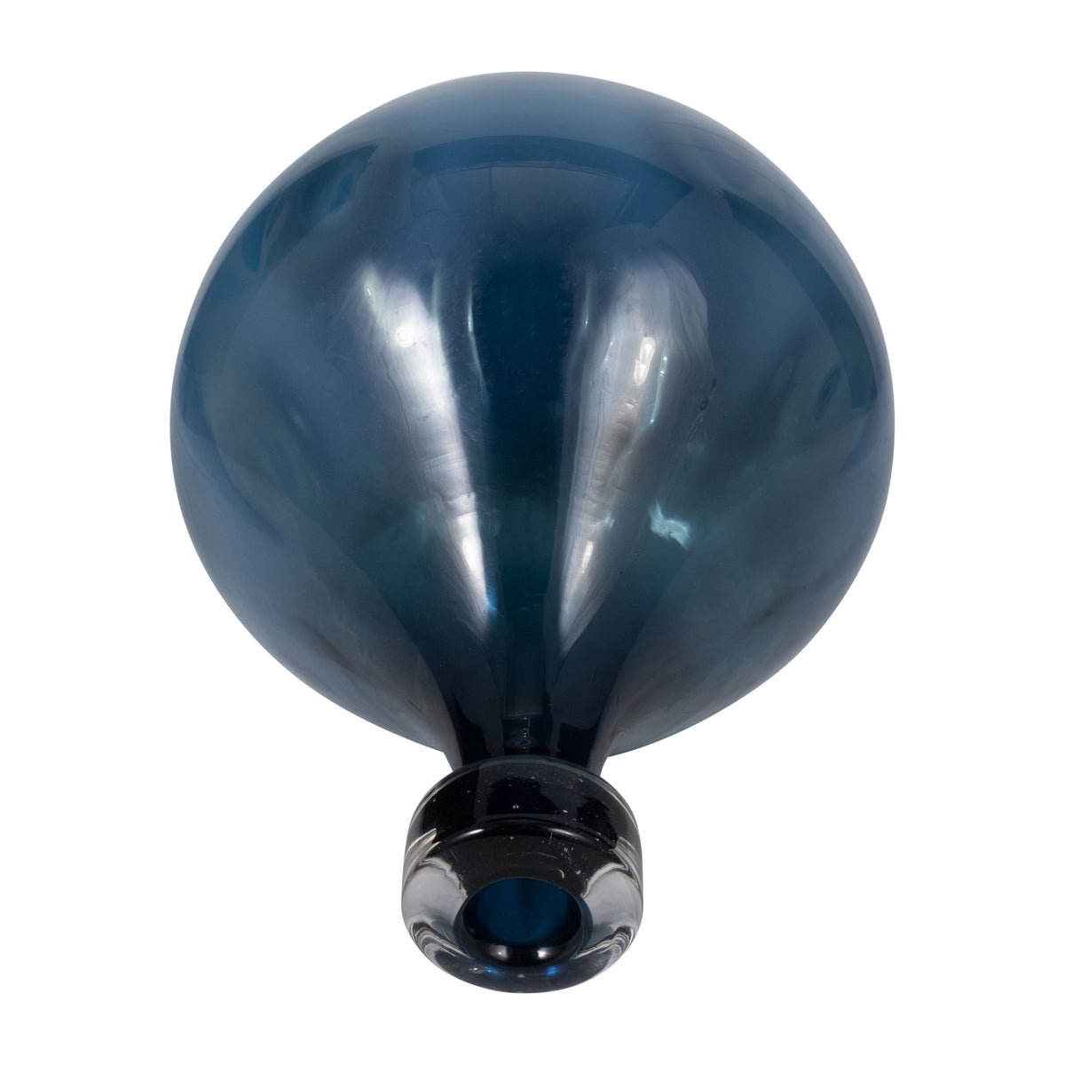 GLASS, 11" DIMPLE VASE BLUE Vases and Jars| Sagebrook Home