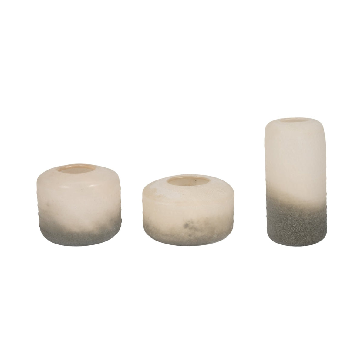 Glass 11" Textured 2-tone Vase, Vases and Jars| Sagebrook Home